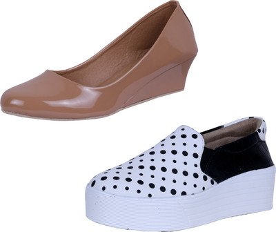 

IndiWeaves Sneakers For Women(Brown, White