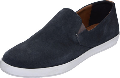 

ROME Genuine Leather Slip On Sneakers For Men(Grey