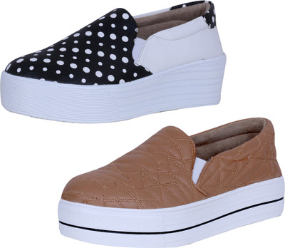 

IndiWeaves Sneakers For Women(White, Black, Brown