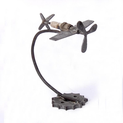 

handicrafts factory Decorative Showpiece - 14 cm(Iron, Grey)