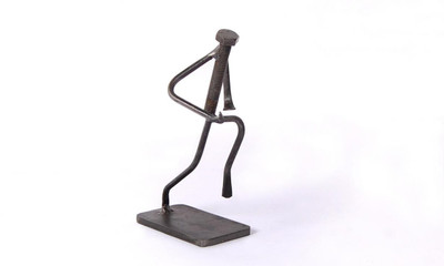 

handicrafts factory Decorative Showpiece - 16 cm(Iron, Grey)