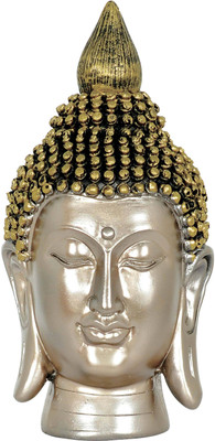 

Grazzo Meditating Buddha for Luck Decorative Showpiece - 9.5 cm(Polyresin, Beige, Gold)