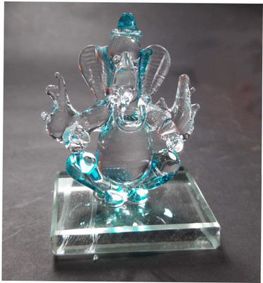 

CraftEra Decorative Showpiece - 7 cm(Crystal, Blue)