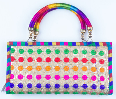 

B Design Girls Casual Multicolor Polyester Clutch