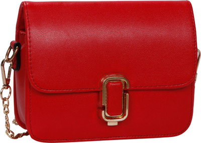 

Bagkok Women Evening/Party Red PU Sling Bag