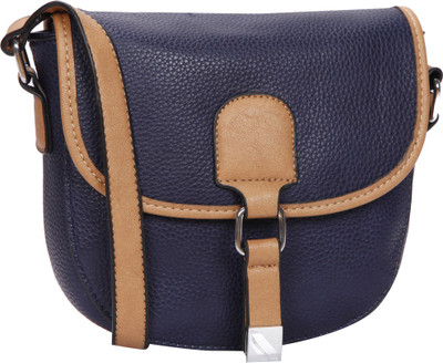 

Bagkok Women Casual Blue PU Sling Bag
