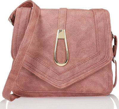 

Kleio Women Casual Maroon PU Sling Bag