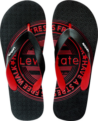 

Levitate Stamp Emposes Flip Flops, Black red