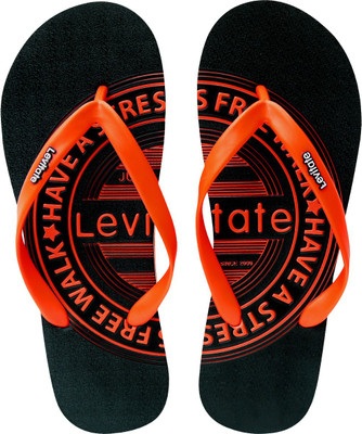 

Levitate Stamp Emposes Flip Flops, Black orange