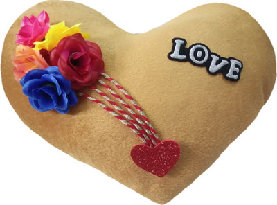 Aparshi Flowery heart stuffed cushion soft toy H215 - 100 cm(Multicolor)