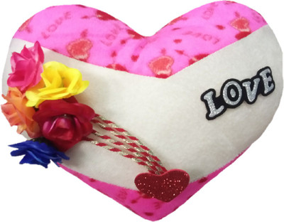 Aparshi (PACK OF 4) Loving heart stuffed soft cushion toy r225 - 72 cm(Pink, White)
