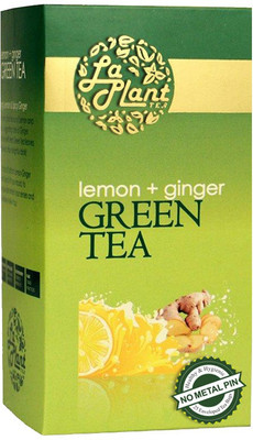 

LaPlant Lemon & Ginger - 25 Bags Lemon, Ginger Green Tea(80 g, Box)