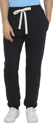 RUSE Solid Men Black Track Pants