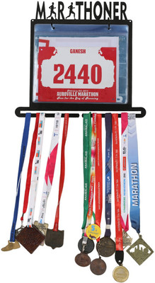 

Runwynd Marathoner All in One Medal Hanger & Bib Display Unit Trophy(L)