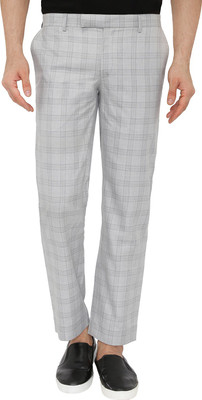 ASHTAG Regular Fit Men Grey Trousers