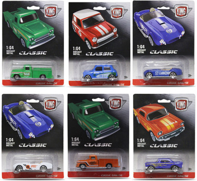 

Akshat Gift Pack Set of 6 Assorted Die Cast Metal Cars(Multicolor)