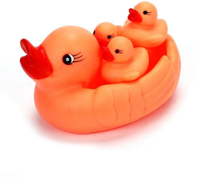 

Wonder Star Duck Family Bath Toy(Orange)