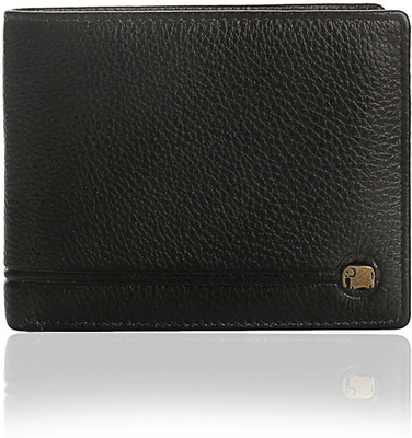 

K London Men Formal Black Genuine Leather, Fabric Wallet(6 Card Slots)