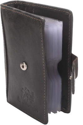 

Bull Kraft Men Brown Genuine Leather Card Holder(24 Card Slots)