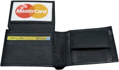 

Majaria Men Black Genuine Leather Wallet(5 Card Slots)