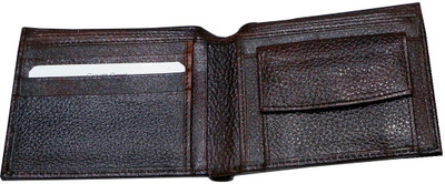 

Majaria Men Brown Genuine Leather Wallet(5 Card Slots)