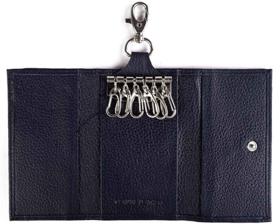 

Adams Men Blue Genuine Leather Wallet(2 Card Slots), Navy blue