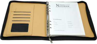 

Majaria Men Black Genuine Leather Document Holder(6 Card Slots)