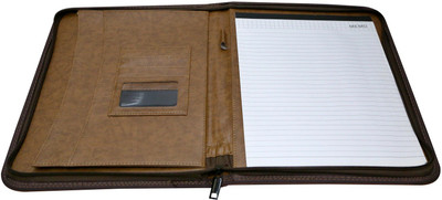 

Majaria Men Red Genuine Leather Document Holder(6 Card Slots)