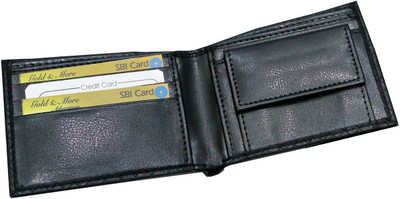 

Majaria Men Black Genuine Leather Wallet(5 Card Slots)
