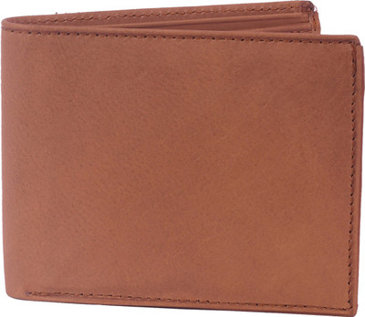 

SKMARTS Men Brown Genuine Leather Wallet(8 Card Slots)