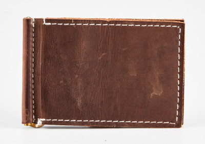 

iconicstyle Men Brown Genuine Leather Money Clip(2 Card Slots)