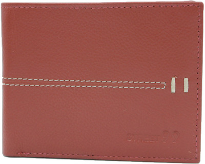

street 99 Men Orange Genuine Leather Wallet(10 Card Slots)