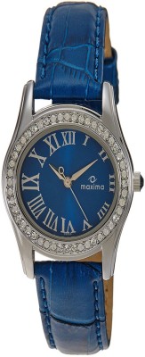 Maxima Swarovski Analog Blue Dial Women's Watch  - For Women   Watches  (Maxima)