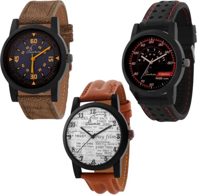 Jack Klein Stylish& Elegant 3 Different Dial Strap Watch  - For Men   Watches  (Jack Klein)