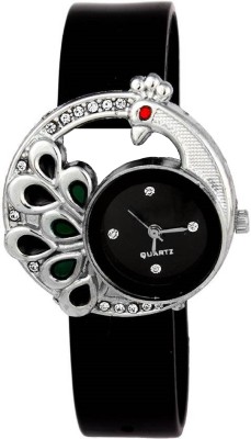 INDIUM PS0064PS NEW DESIGN OF PEACOCK BLACK Watch  - For Girls   Watches  (INDIUM)