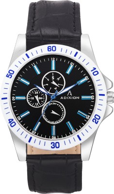 ADIXION 9523SL14 Man Stainless Steel Watch with Genuine Leather Strep Watch  - For Men   Watches  (Adixion)