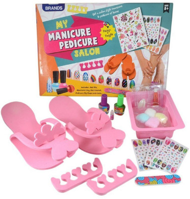 

VShine Salon Style kids Nail art with Pedicure Kit Do it yourself Play set By Brands