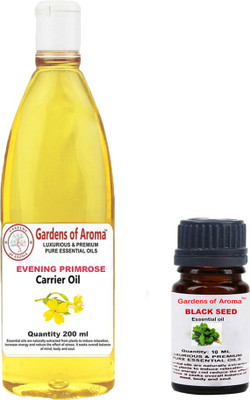 

Gardens Of Aroma Blackseed 10ml AndEveninig primrose 200ml(210 ml)