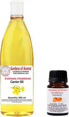 

Gardens Of Aroma Mandarian 10ml AndEveninig primrose 200ml(210 ml)