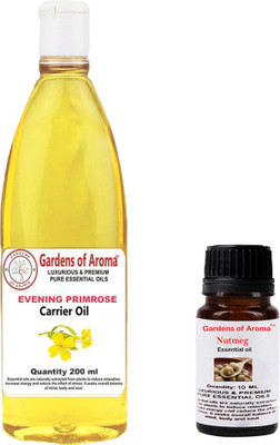 

Gardens Of Aroma Nutmeg 10ml And Eveninig primrose 200ml(210 ml)