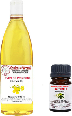 

Gardens Of Aroma Patchouli 10ml And Eveninig primrose 200ml(210 ml)