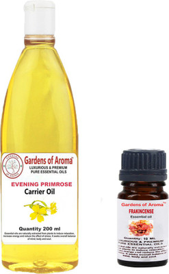 

Gardens Of Aroma Frankincense 10ml AndEveninig primrose 200ml(210 ml)