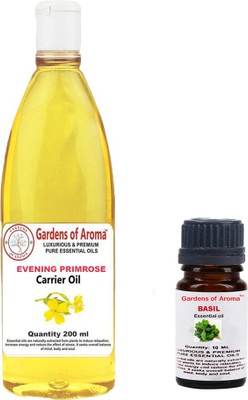 

Gardens Of Aroma Basil 10ml AndEveninig primrose 200ml(210 ml)