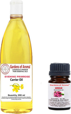 

Gardens Of Aroma Geranium 10ml AndEveninig primrose 200ml(210 ml)