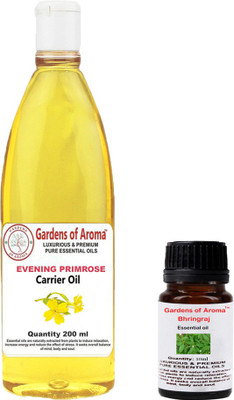 

Gardens Of Aroma Bhringraj 10ml AndEveninig primrose 200ml(210 ml)