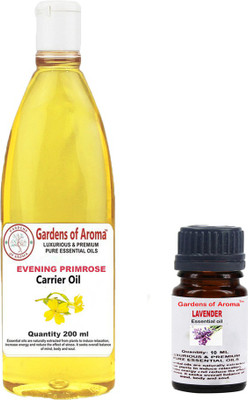 

Gardens Of Aroma Lavendar 10ml AndEveninig primrose 200ml(210 ml)