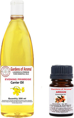 

Gardens Of Aroma Argan 10ml AndEveninig primrose 200ml(210 ml)