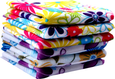 K.S. Collection Microfiber 150 GSM Face Towel Set(Pack of 6)