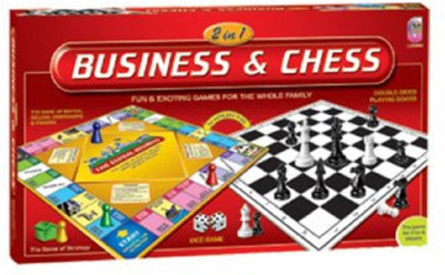 

Tiny's World Business & Chess Two in one Games for 2 or 4 players Board Game