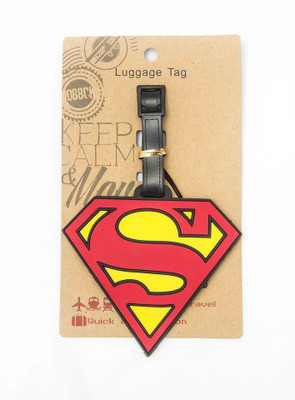 

Atpata Funky Superman Luggage Tag Luggage Tag Bookmark(Superman, Red)
